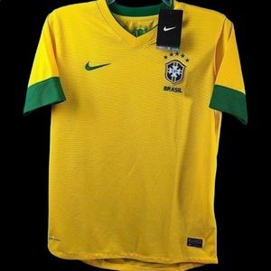 New Men's Nike Soccer Brasil National Team Authentic Jersey!